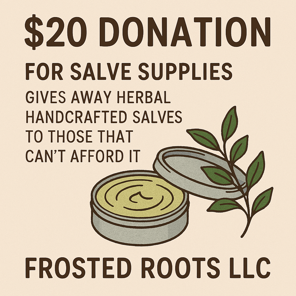 Gift - for supplies to give salves away to those in need